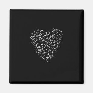 Liebe ist geduldig, Liebe ist gütig, christliche I Magnet