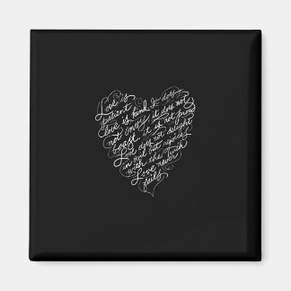 Liebe ist geduldig Liebe ist gütig Christliche Ins Magnet