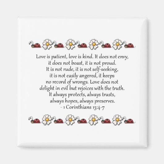 Liebe ist geduldig, Liebe ist Kind Magnet (Vorne)