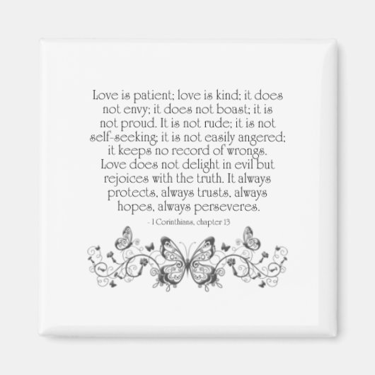 Liebe ist geduldig, Liebe ist Kind Magnet (Vorne)