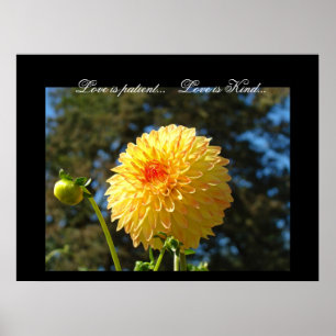 Liebe ist geduldig... Liebe ist nett... Kunstdruck Poster