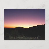 Liebe ist geduldig...Liebe ist nett Postkarte (Vorderseite)