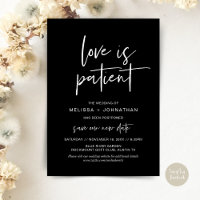 Liebe ist geduldig, Neues Hochzeitdatum ändern