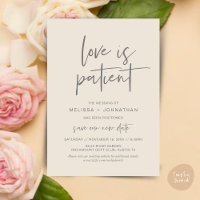 Liebe ist geduldig, Neues Hochzeitdatum ändern