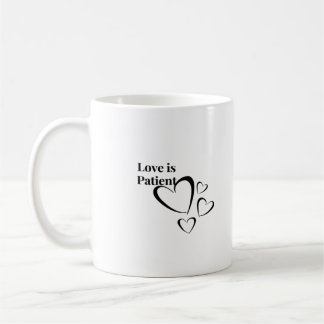 Liebe ist geduldig, ruhige Ästhetik Kaffeetasse