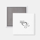 Liebe ist geduldig, ruhige Ästhetik  Magnet (Vorderseite/Rückseite)