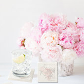 Liebe ist geduldig - Schrift Sandstone Untersetzer