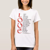 LIEBE IST GEDULDIG T-Shirt (Vorderseite)