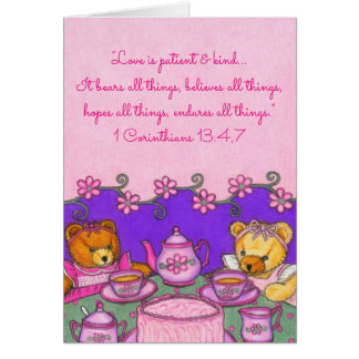 Liebe ist geduldig u. Kind~Bears alles
