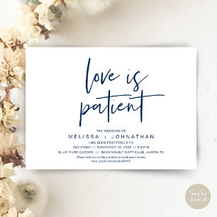 Liebe ist geduldig, verändern Sie unseren Hochzeit Einladung