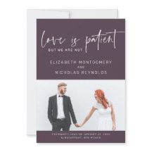 Liebe ist geduldig, wir sind nicht | Hochzeitsankü