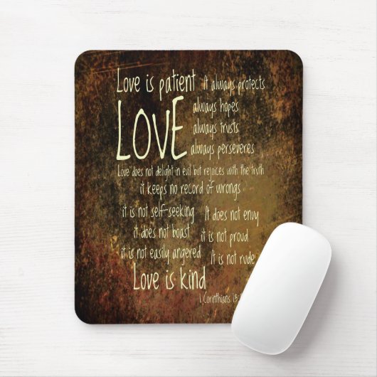 Liebe ist geduldige Mischung Mousepad (Mit Mouse)