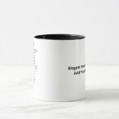 Liebe ist geduldiger eleganter Stil Tasse (Zentrum)