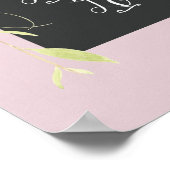 Liebe ist geduldiges Aquarell Poster (Ecke)