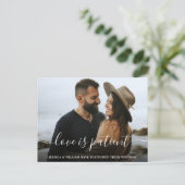 Liebe ist geduldiges elegantes Postponement FOTO H Postkarte (Stehend Vorderseite)