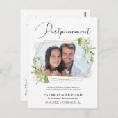 Liebe ist geduldiges Grün Hochzeit neues Date Foto Postkarte (Vorne/Hinten)