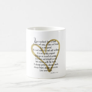 Liebe ist geduldiges Herz Kaffeetasse