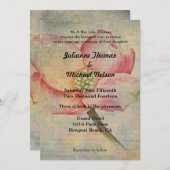 Liebe ist geduldiges Pink Dogwood Blumenzehen Einladung (Vorne/Hinten)