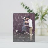 Liebe ist geduldiges Skript-Foto Hochzeit verschob Postkarte (Stehend Vorderseite)