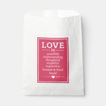 Liebe ist ... Gefälligkeitstaschen