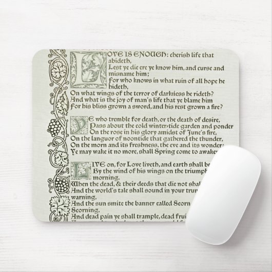 Liebe ist genug, 1897 mousepad (Mit Mouse)