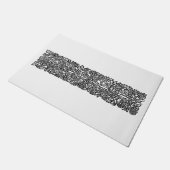 Liebe ist genug Grenze (von William Morris) Fußmatte (Schrägansicht)