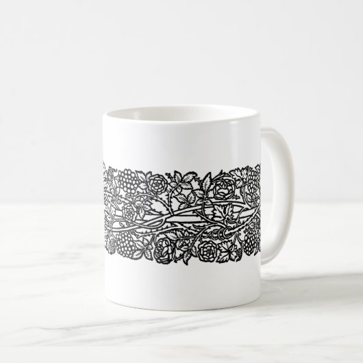 Liebe ist genug Grenze (von William Morris) Kaffeetasse (VorderseiteRechts)