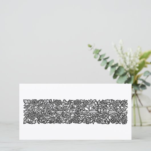 Liebe ist genug Grenze (von William Morris) Karte (Stehend Vorderseite)