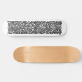 Liebe ist genug Grenze (von William Morris) Skateboard (Horizontal)