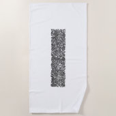 Liebe ist genug Grenze (von William Morris) Strandtuch (Vorderseite)