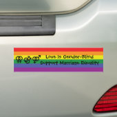 Liebe ist Geschlecht-Blind Autoaufkleber (Auf Auto)