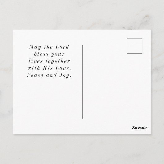 Liebe ist Glückwunsch zur Hochzeit der Patientin Postkarte (Rückseite)