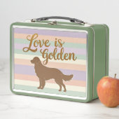 Liebe ist Gold Metall Brotdose (Beispiel)