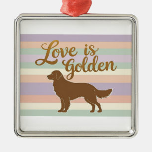 Liebe ist Gold Ornament Aus Metall