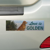 Liebe ist golden autoaufkleber (Auf Auto)