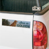 Liebe ist golden autoaufkleber (Auf Lkw)