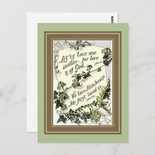 Liebe ist Gott Postkarte (Vorne/Hinten)