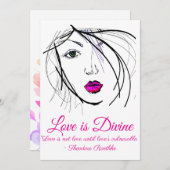 Liebe ist Göttliche Dankeskarte (Vorne/Hinten)