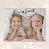 Liebe ist Grand! Grandkids-Foto Puzzle