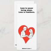 Liebe ist grenzenlos einladung (Vorne/Hinten)