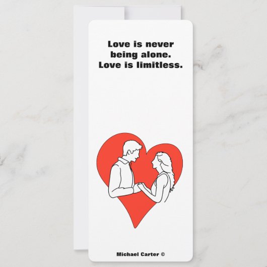 Liebe ist grenzenlos einladung (Vorderseite)