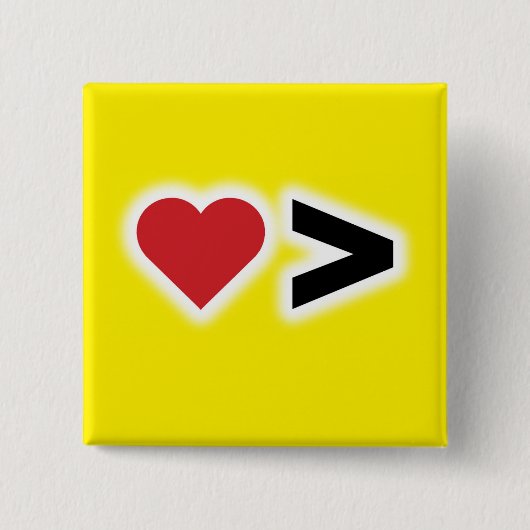 Liebe ist größer button (Vorderseite)