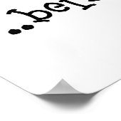 "Liebe ist..." Großes Poster (Ecke)