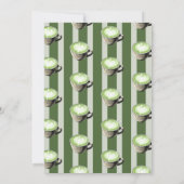 Liebe ist grüner Matcha Brautparty Einladung (Rückseite)