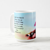 Liebe ist gütig kaffeetasse (Vorderseite Links)