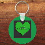 Liebe ist Herr. & Mrs. Robinson Schlüsselanhänger (Vorderseite)