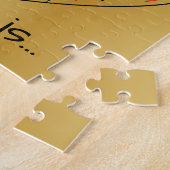 Liebe ist herzförmige Word Cloud Repeat Typografie Puzzle (Seite)