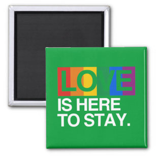 LIEBE IST HIER BLEIBE -.png Magnet