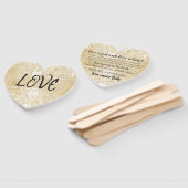 LIEBE IST I Korinther 13 Typografie Handfans Fächer (Non-assembled)