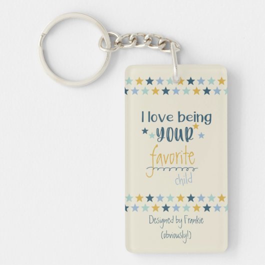 Liebe ist Ihr Lieblingskind Schlüsselanhänger (Vorderseite)